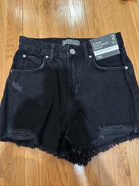 NWT Primark black Jean shorts size US 2
